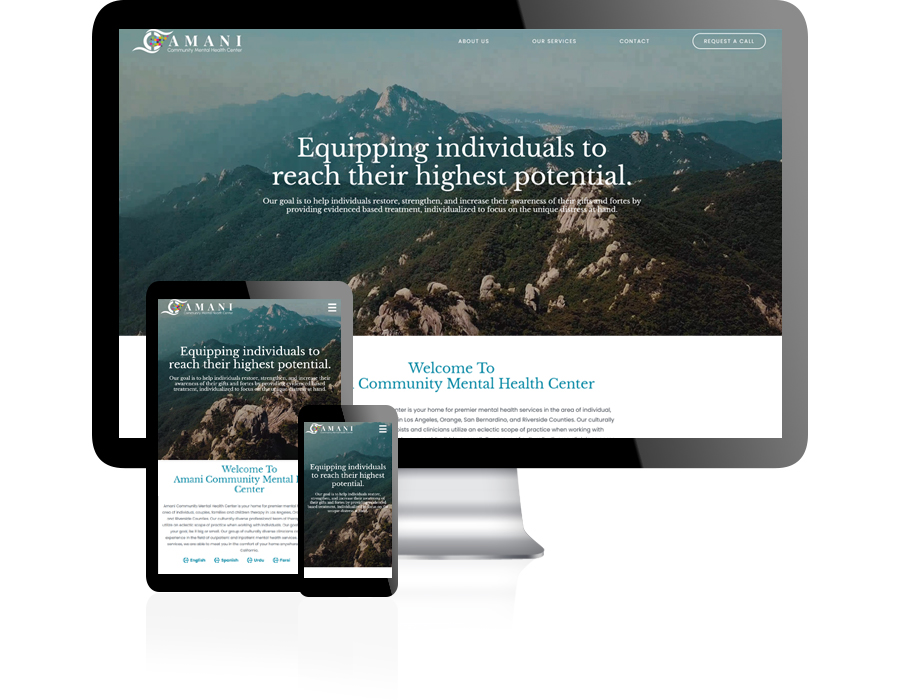 Amani Website Design by Guido Media