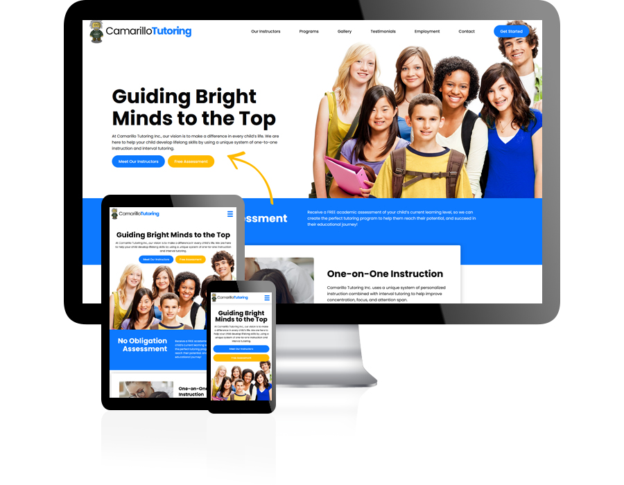 Camarillo Tutoring Website Design by Guido Media