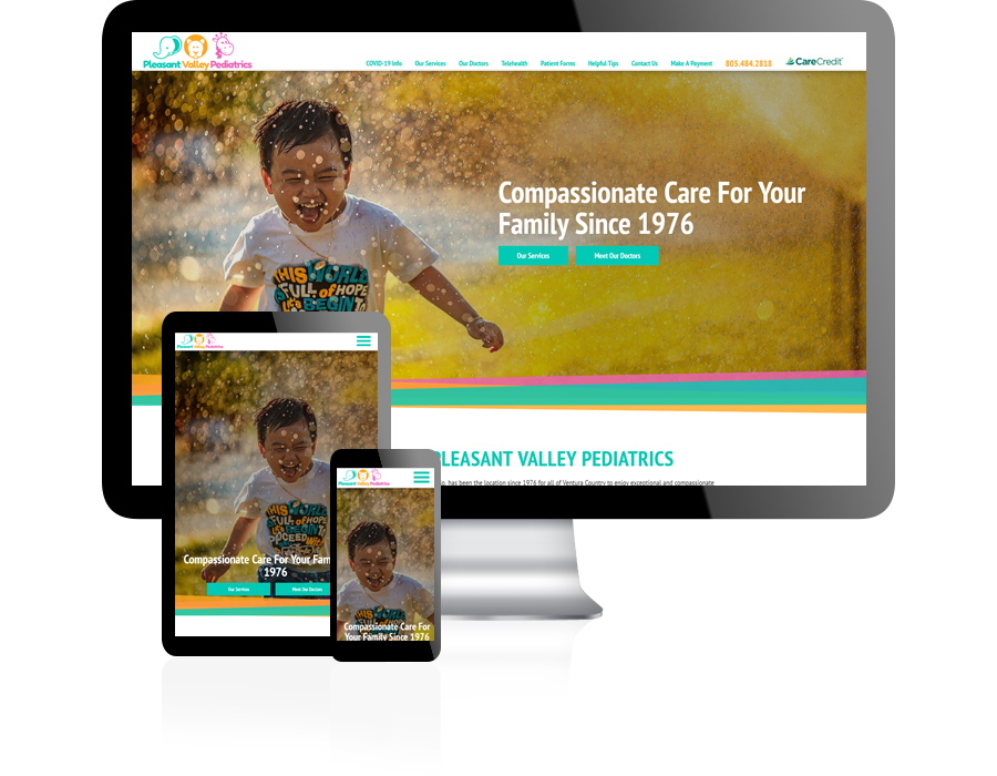 Pleasant Valley Pediatrics Website Design by Guido Media