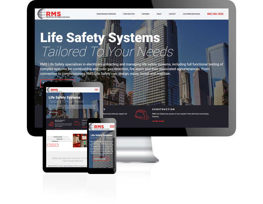 RMS Life Safety Website Design by Guido Media