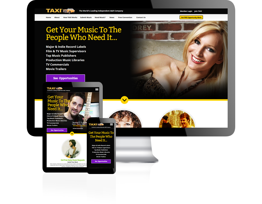 Taxi Website Design by Guido Media