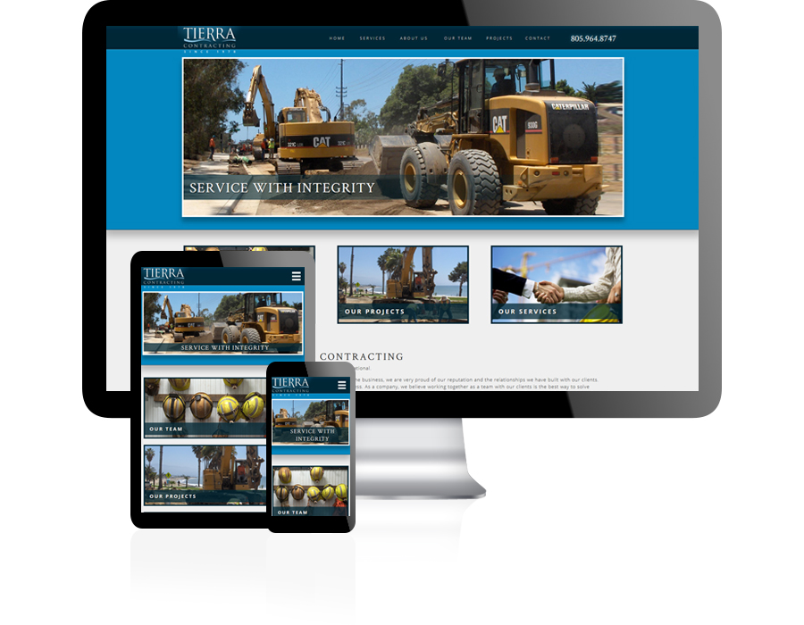 Tierra Contracting Website Design by Guido Media